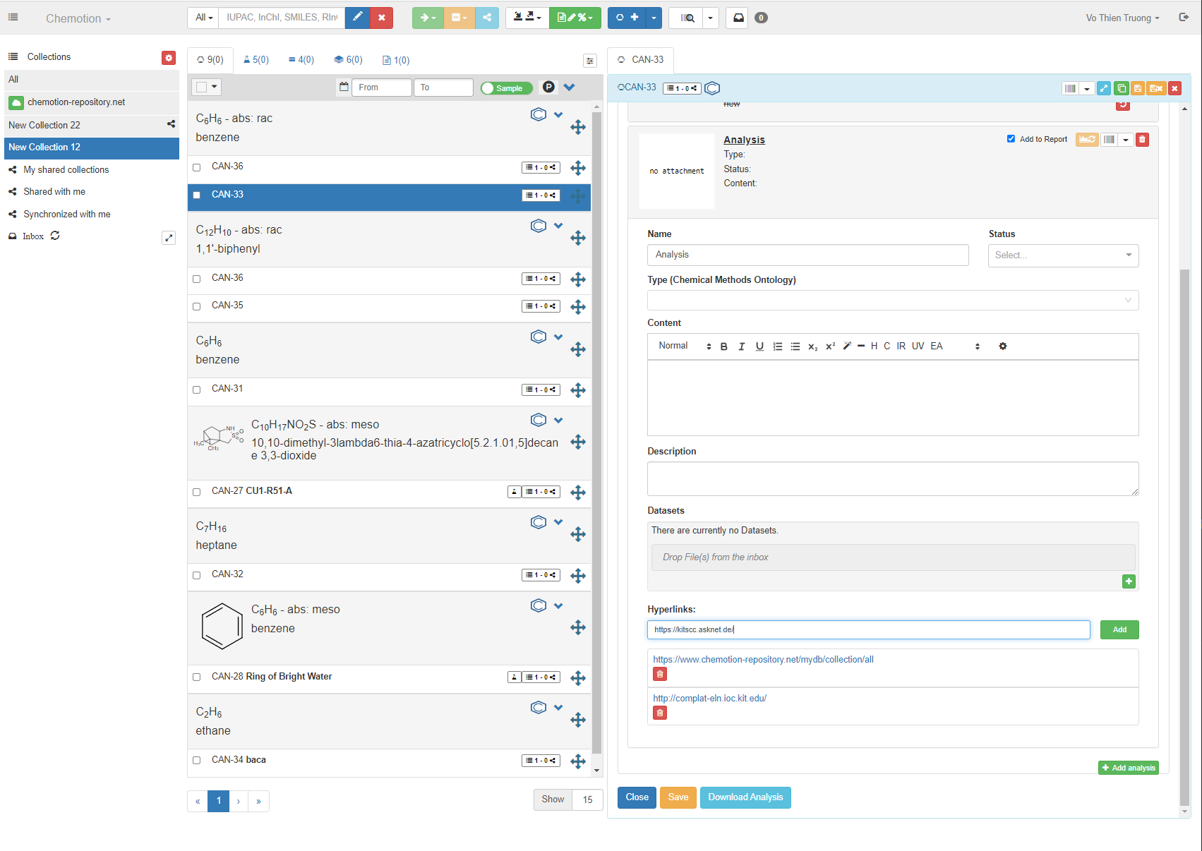 Hyperlinks in analysis