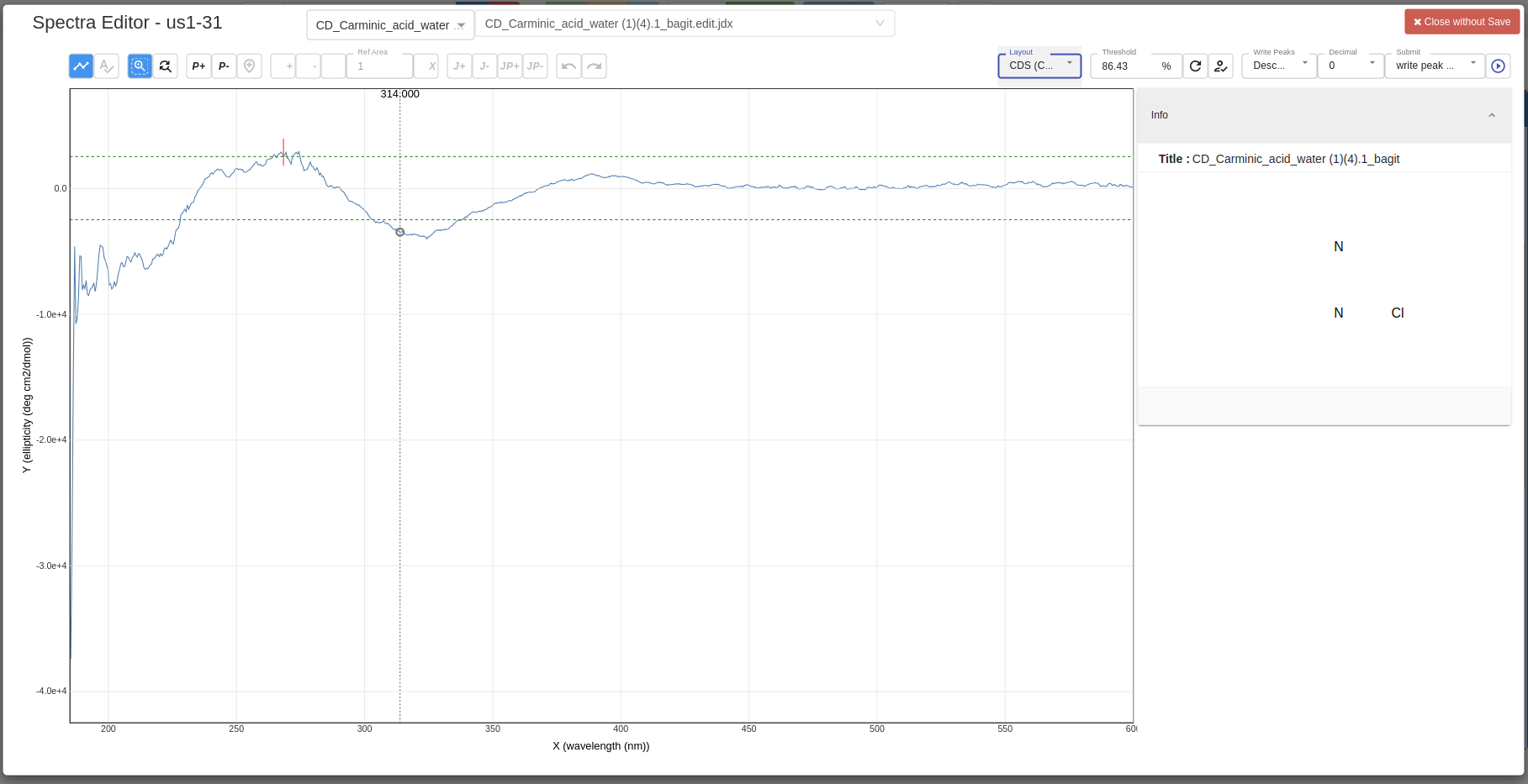 chemspectra cds view spectra