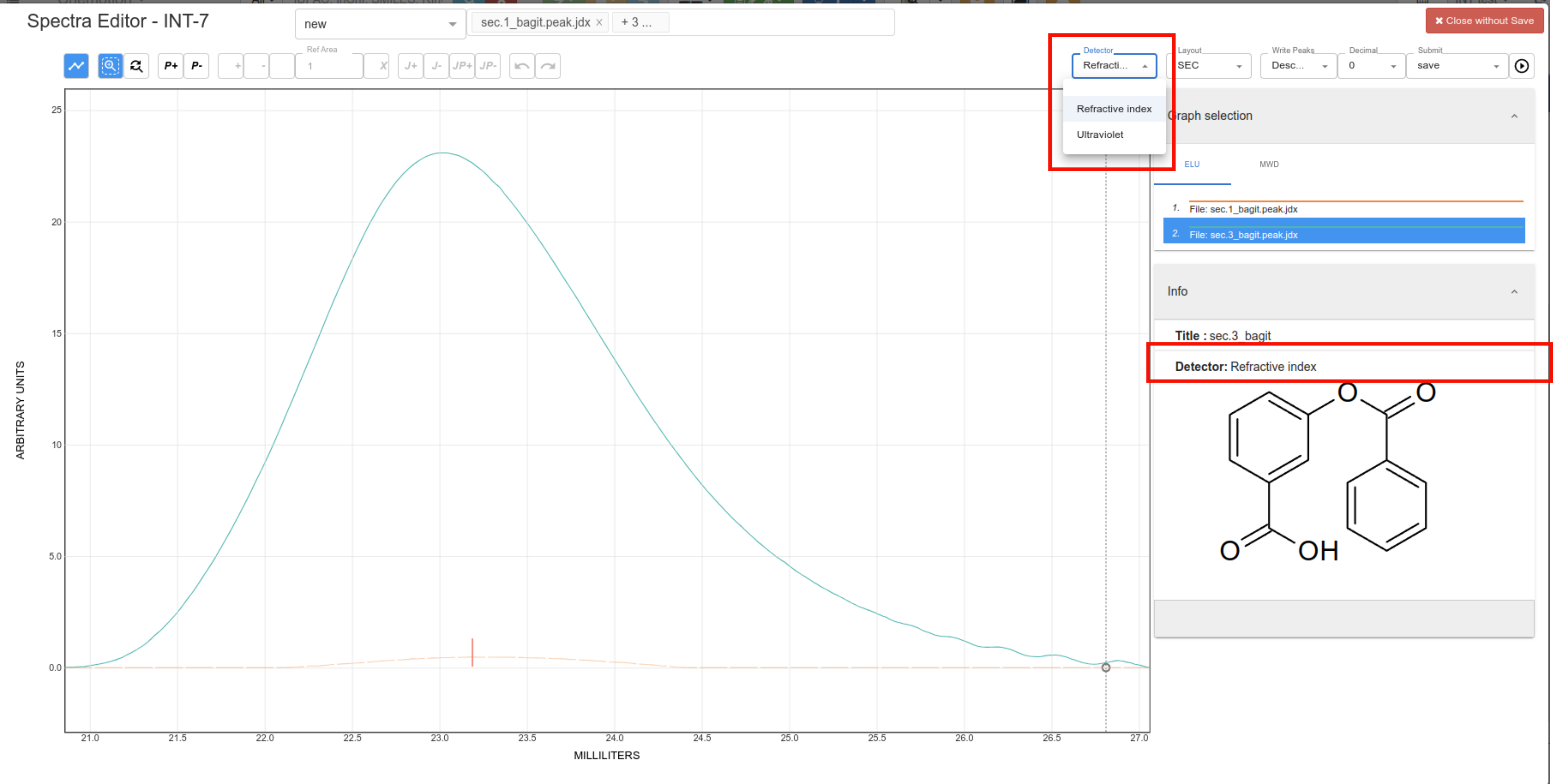 chemspectra select detector