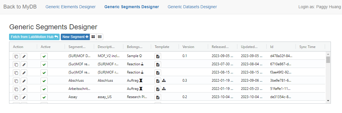 Designer - Generic Segment