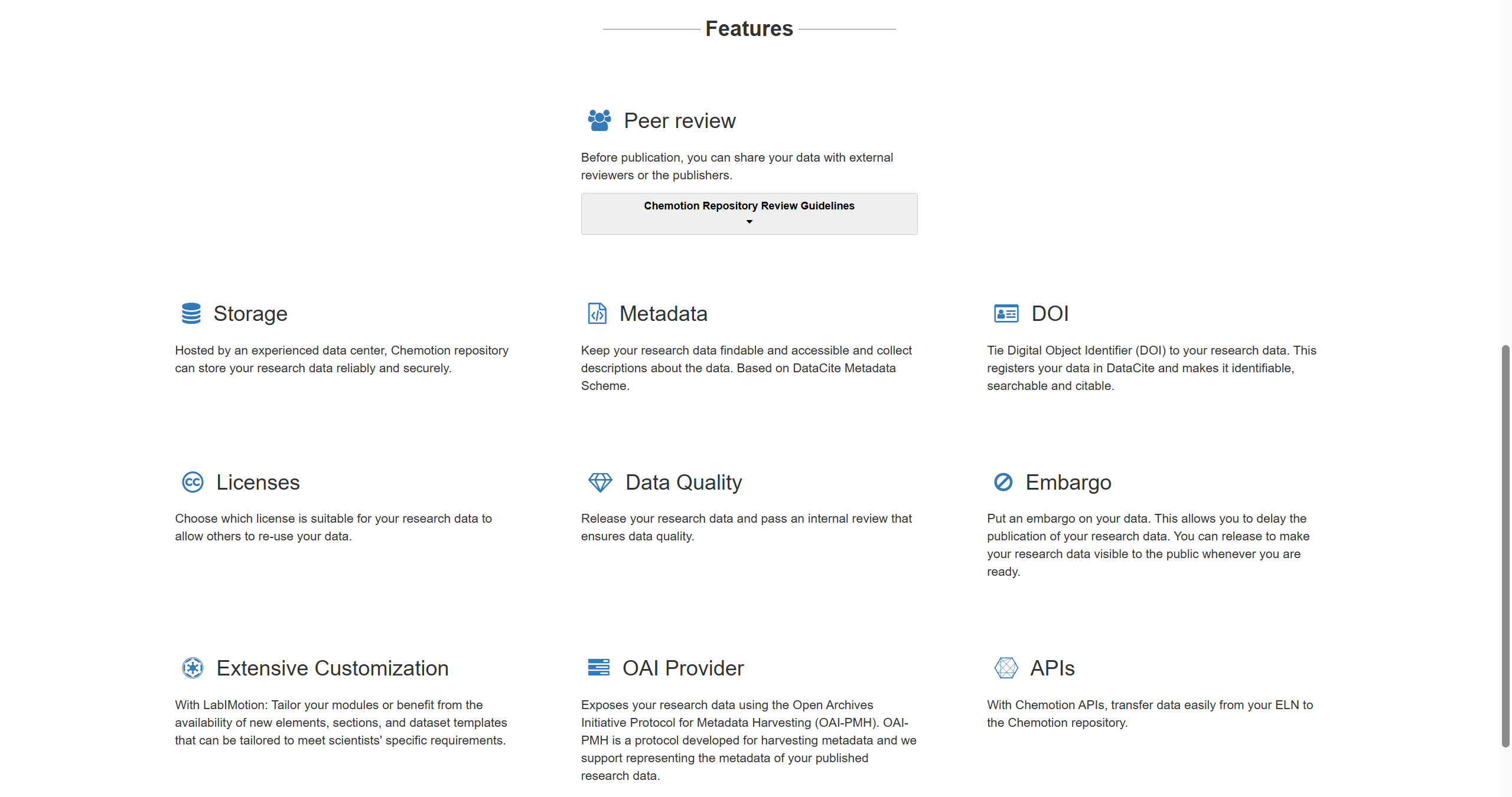 Chemotion Repository - Landing Page
